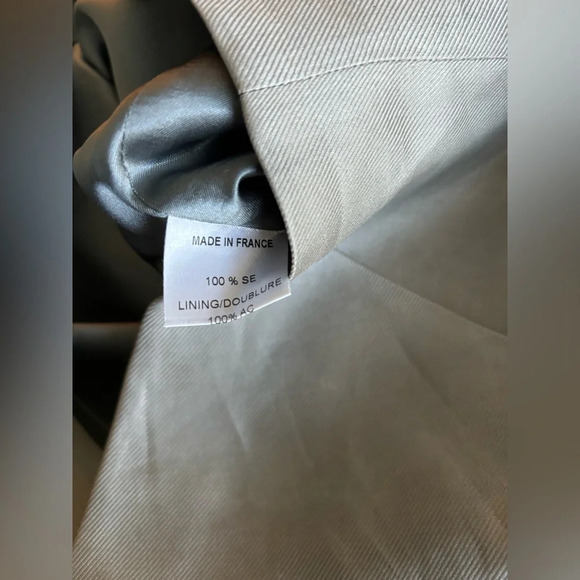 Martin Grant Gray Green Ruffle Dress Size M - Picture 2 of 5